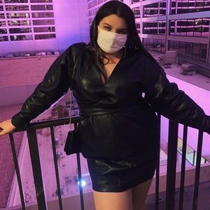 ASOS Design Black Batwing Dress Size 16 Tall